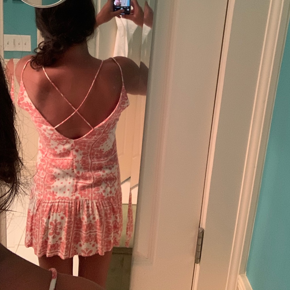 Free people red and white sun dress - Picture 2 of 3